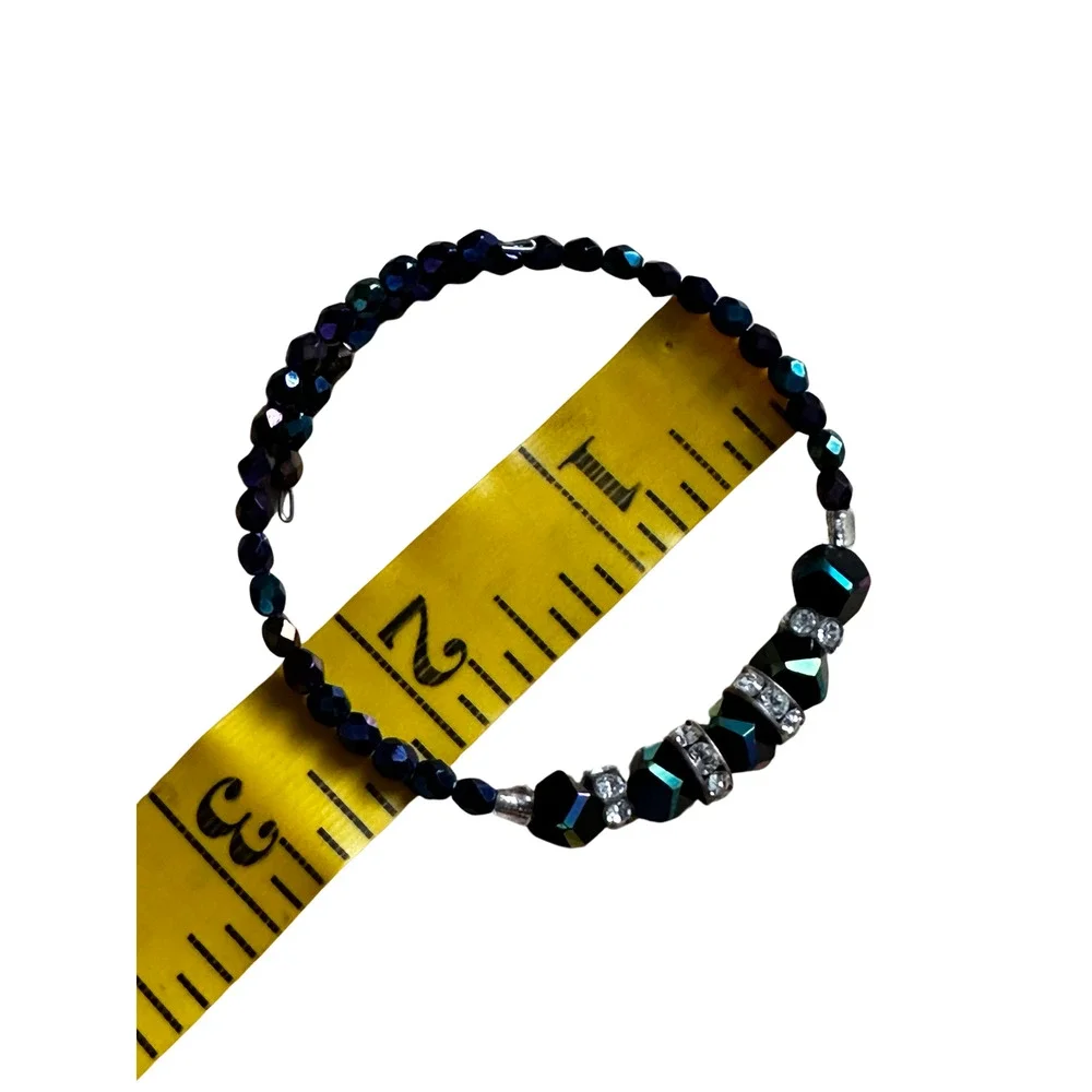 Vintage Crystal and Cubic Zirconia Wrap Bracelet